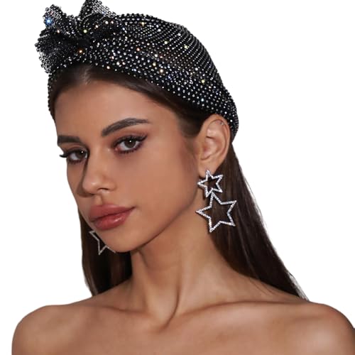 Funkelnder Turban-Hut für Damen, Stirnband, voller Strass, Nachtclub, Party, Raves, Kostüm, Blingbling Head-Wickelkopf, Strass-Hut Funkelnder Turban-Hut für Damen, Stirnband, voller Strass, Nachtclub, Party, Raves, Kostüm, Blingbling Head-Wickelkopf, Strass-Hut von Thewasc