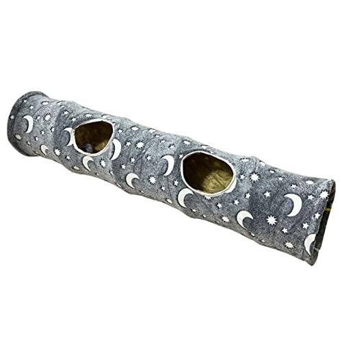Katzentunnel für Indoor-Katzen, die Tunnel spielen, Tube mit Plüschbällen, Spielzeug, Versteckzelt, einfach zu verstauen, Tunnelrohr, interaktive Tunnel für den Innenbereich, großes langes Zelt und von Thewasc