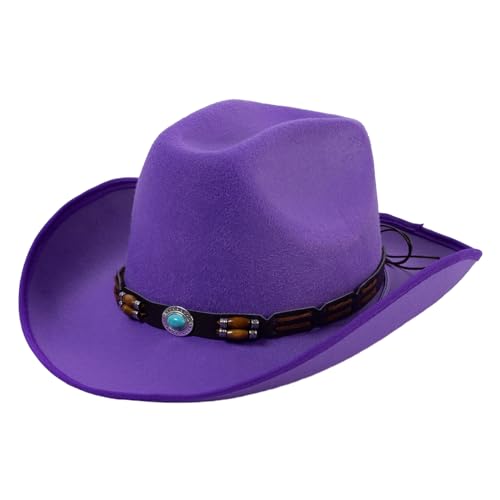 Thewasc Cowboyhut mit breiter Krempe, Ritterhut für Disco, Haus, Cocktailpartys, Urlaub, einfach für Comedian-Schauspieler Thewasc Cowboyhut mit breiter Krempe, Ritterhut für Disco, Haus, Cocktailpartys, Urlaub, einfach für Comedian-Schauspieler von Thewasc