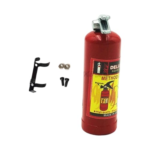 Thewasc Fachmännisch gefertigtes Feuerlöscher-Modell für Klettermodelle, Zubehör verbessert die Authentizität in 1/10 1/8 Displays, Modelldekorationsteile von Thewasc