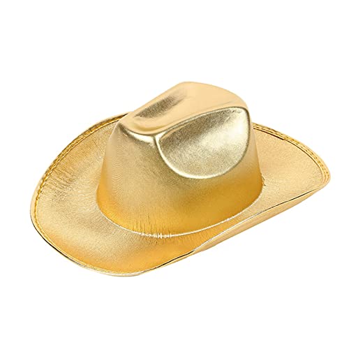Thewasc Funkelnder Cowboyhut Wild für Junggesellinnenabschied Disco Cowboyhut Disco Hut für Schauspieler Schauspielerin von Thewasc