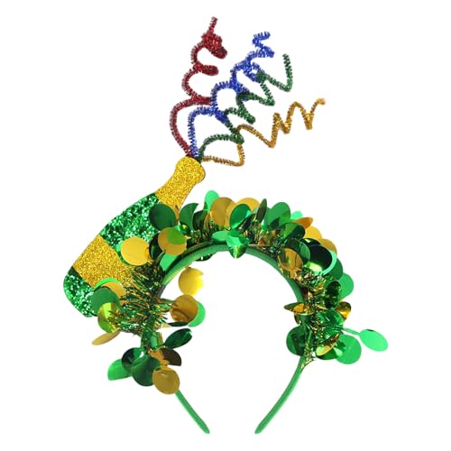 Thewasc Irisches Festival-Stirnband, grüne Party-Streifen, Design für Patrick's Day, für Party-Dekorationen und als Gastgeschenk-Stirnbänder von Thewasc
