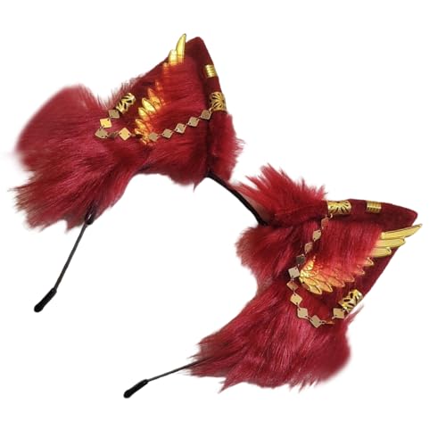 Thewasc Plüsch-Ohr-Stirnband, modisches Haar-Accessoire, Cosplay-Haarteile für Anime-Rollenspiele und einzigartige Mode-Statements Thewasc Plüsch-Ohr-Stirnband, modisches Haar-Accessoire, Cosplay-Haarteile für Anime-Rollenspiele und einzigartige Mode-Statements von Thewasc