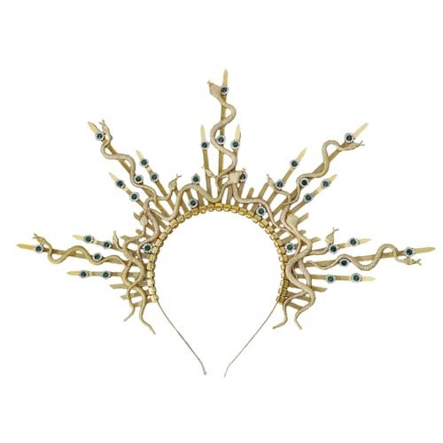 Thewasc Punk Gorgon Stirnband Schlangenhaarband Cosplay Kostüm Neuheit Griechisch Mythisches Schlangenhaarband Für Maskerades Party Dressinup Halloween Party Stirnband Thewasc Punk Gorgon Stirnband Schlangenhaarband Cosplay Kostüm Neuheit Griechisch Mythisches Schlangenhaarband Für Maskerades Party Dressinup Halloween Party Stirnband von Thewasc