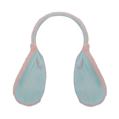 Thewasc Verstellbarer Plüsch-Hasenohren-Kopfschmuck/Schwanz für Kostümpartys, Fotografie-Requisiten, bequemes Tragen, Rollenspiel, Haar-Accessoire, Kopfschmuck für Rollenspiele von Thewasc