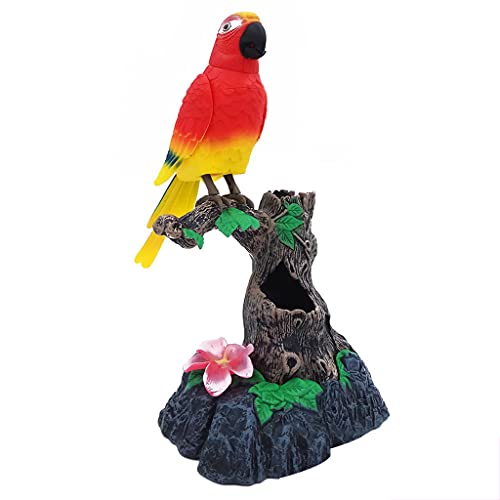 Thewasc Viele Types Realistische Gesangsvogel Mit Batterienbatterie Und Schall Zwitscherne Birds Büro Home Dekoration Sprechen Papageien Spielzeugvogel Käfig von Thewasc