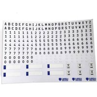 Thicon Models 50413 Nummernschild-Sticker 1:14 Dekorbogen 1St. von Thicon Models
