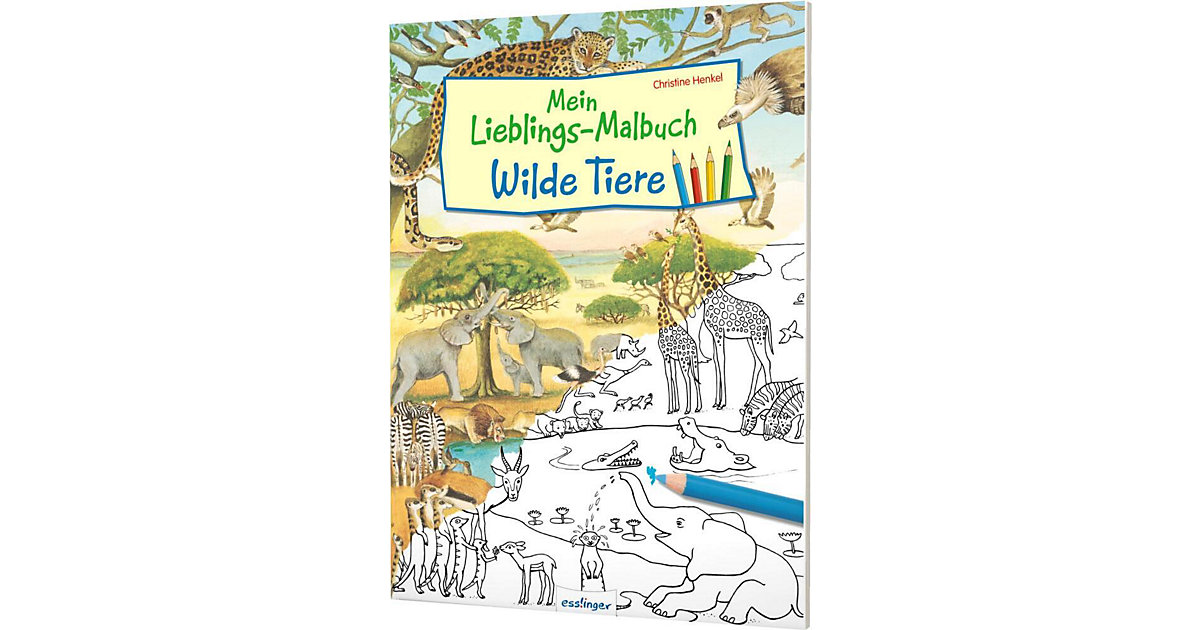 Buch - Mein Lieblings-Malbuch - Wilde Tiere von Thienemann Esslinger Verlag