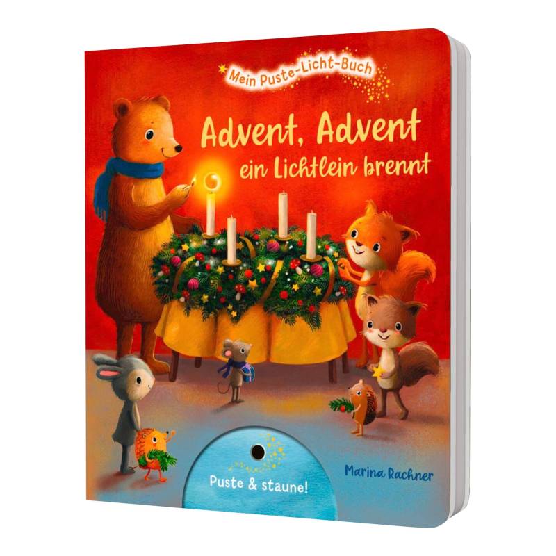 Thienemann-Esslinger Pappbilderbuch Mein Puste-Licht-Buch:Advent, Advent, ein Lichtlein brennt von Thienemann-Esslinger