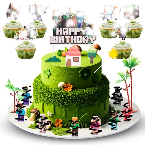 39 Stück Tortendekoration Cake Topper Set, Figuren Set, Kuchen Deko, Muffin Deko, Tortenaufleger Cupcake Topper Deko Kindergeburtstag Party Geburtstag Deko Tortendeko Geburtstag 39 Stück Tortendekoration Cake Topper Set, Figuren Set, Kuchen Deko, Muffin Deko, Tortenaufleger Cupcake Topper Deko Kindergeburtstag Party Geburtstag Deko Tortendeko Geburtstag von Thingehoy