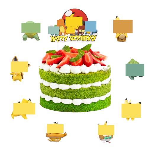 9 Stück Tortendeko Minifiguren Kuchen Deko Figuren Set, Cupcake Toppers Dekoration, Cupcake Toppers für Kindergeburtstag Party Geburtstag Kuchen Dekoration Supplies, Happy Birthday Cake Topper 9 Stück Tortendeko Minifiguren Kuchen Deko Figuren Set, Cupcake Toppers Dekoration, Cupcake Toppers für Kindergeburtstag Party Geburtstag Kuchen Dekoration Supplies, Happy Birthday Cake Topper von Thingehoy