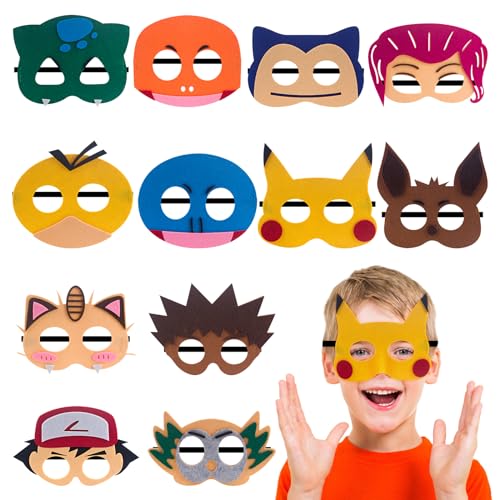 Thingehoy 12 Stück Party Maske Kinder, Anime Cosplay Party Mask Kostüm, Tiere Kinder Masken für Karneval, Halloween, Weihnachten, Maskerade, Masken Kindergeburtstag Mitgebsel Geschenk Thingehoy 12 Stück Party Maske Kinder, Anime Cosplay Party Mask Kostüm, Tiere Kinder Masken für Karneval, Halloween, Weihnachten, Maskerade, Masken Kindergeburtstag Mitgebsel Geschenk von Thingehoy