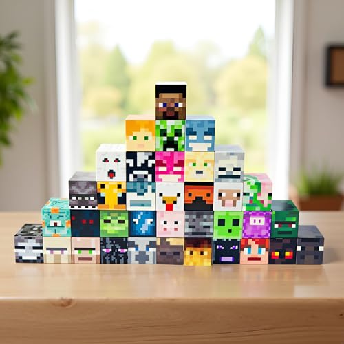 Thingehoy 36 Stück Magnetische Bausteine, Magnetbausteine Spielzeug Ab 3 4 5 6 8, Magnetic Blocks Spielzeug Geschenke für Kinder Ab 3 4 5 6 8 von Thingehoy