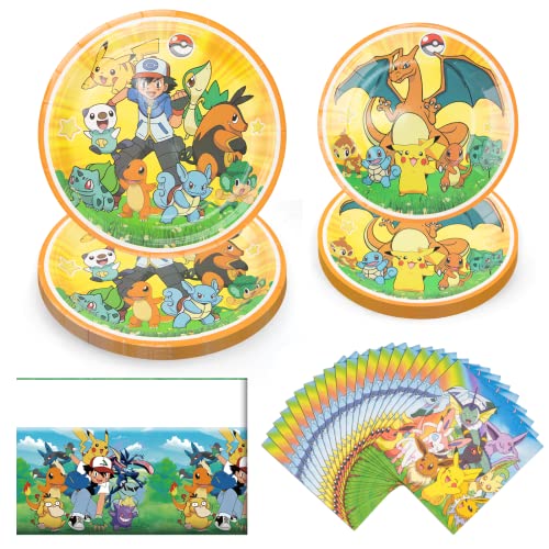 53Pcs Geburtstag Party Set - Partygeschirr, Deko, Servietten, Teller, Tischdecke - Kindergeburtstag Zubehör 53Pcs Geburtstag Party Set - Partygeschirr, Deko, Servietten, Teller, Tischdecke - Kindergeburtstag Zubehör von Thingehoy
