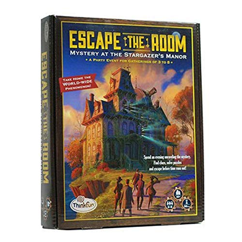 Think Fun Escape The Room Stargazer's Manor Party-Spiel in englischer Sprache von Think Fun