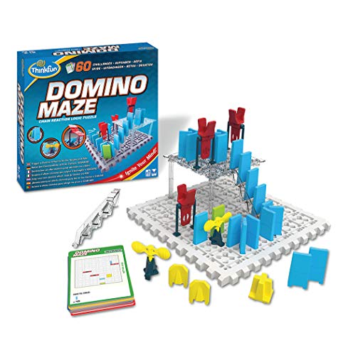 ThinkFun - 76373 - Domino Maze, das kniffelige Logikspiel mit dem Dominoeffekt für Jungen und Mädchen ab 8 Jahren von ThinkFun
