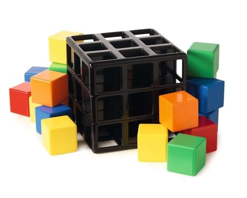 ThinkFun - 76392 - Rubik's Cage, Original Rubik's Familienspiel, Tic Tac Toe im 3D Format, Strategiespiel für Erwachsene und Kinder ab 7 Jahren, Spiel für 2 bis 4 Personen von ThinkFun