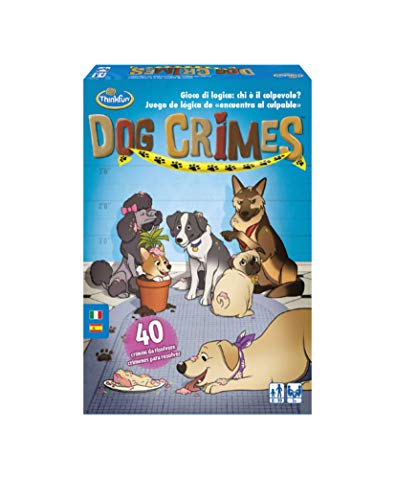 ThinkFun 76414 Dog Crimes, Logik-Spiel, 1 Spieler, italienische Version, STEM-Box, 40 Verbrechen zu lösen, Empfohlenes Alter 8 + von ThinkFun