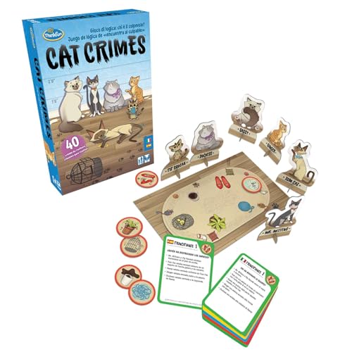 ThinkFun 76367 Katzen-Verbrechen Cat Crimes Reflexionsspiel und Logik, Mehrfarbig von ThinkFun