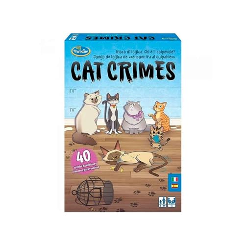 ThinkFun 76367 Katzen-Verbrechen Cat Crimes Reflexionsspiel und Logik, Mehrfarbig von ThinkFun