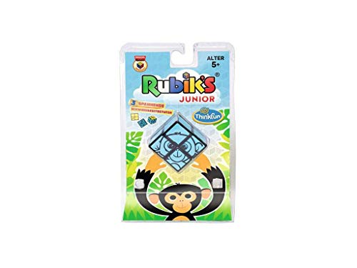 ThinkFun 76397 - Rubik's Junior 2x2, der original Rubik's Cube für Kinder ab 5 Jahren. Lustiges, kindgerechtes Design für junge Rätselspieler. von ThinkFun