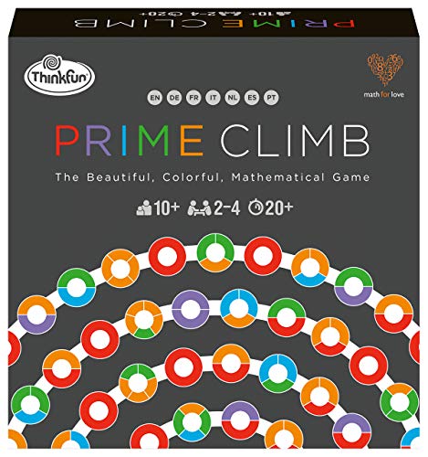ThinkFun - 76429 - Prime Climb - Das farbenfrohe Mathespiel für Jungen und Mädchen ab 10 Jahren, auch für Erwachsene. Spielerisches Mathematiktraining für das Gehirn. von ThinkFun