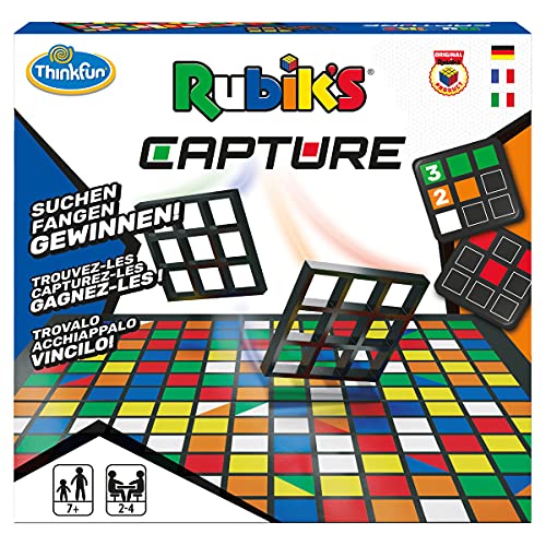 ThinkFun - 76463 - Rubik's Capture - das rasante Farben- und Muster-Suchspiel für 4 Personen ab 7 Jahren. EIN schnelles Spiel für Jungen und Mädchen. von ThinkFun