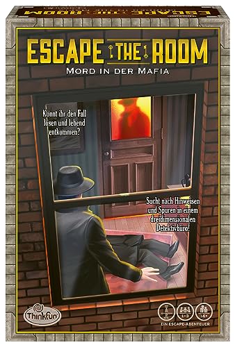 ThinkFun - 76535 - Escape the Room Mord in der Mafia, könnt ihr den Fall lösen und lebend entkommen? Ein spannendes Escape-Spiel für zuhause. von ThinkFun
