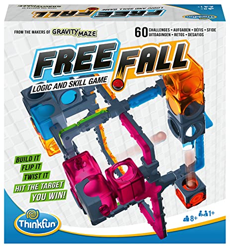 ThinkFun - 76548 Free Fall Schwerkraft auf einem neuen Level! Logikspiel für Mädchen und Jungen ab 8 Jahren. Von den Machern von Gravity Maze. von ThinkFun