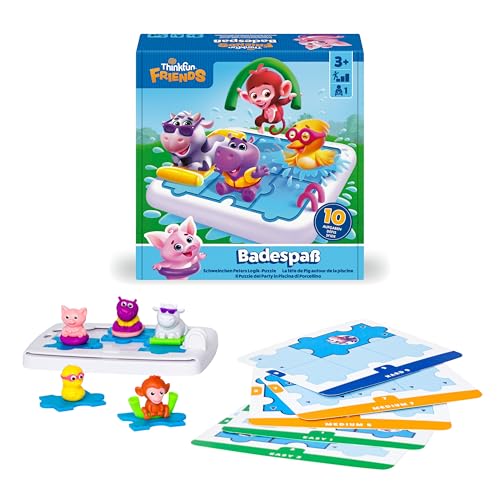 ThinkFun -76654 - Badespaß - Das platschnasse Knobelspiel mit Schweinchen Peter und seinen Thinkfun Freunden! Logikspiel ab 3 Jahren ThinkFun -76654 - Badespaß - Das platschnasse Knobelspiel mit Schweinchen Peter und seinen Thinkfun Freunden! Logikspiel ab 3 Jahren von ThinkFun