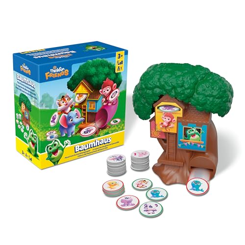 ThinkFun - 76655 - Baumhaus - Das Zuordnungs-Logikspiel mit Flora Frosch und ihren Freunden! Logikspiel ab 3 Jahren von ThinkFun