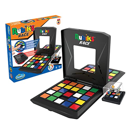 ThinkFun - Rubik's Race 2023 - Überarbeitete Ausgabe. Die Herausforderung für Fans des original Cubes, temporeiches Spiel für 2 Spieler, Denkspiel für Erwachsene und Kinder ab 7 Jahren von ThinkFun