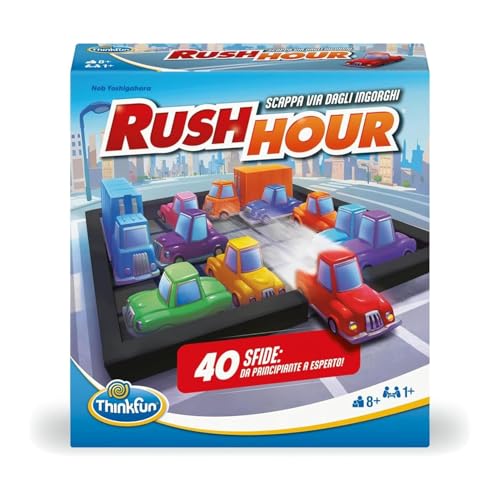 ThinkFun - Rush Hour Spiel | Brettspiele für Kinder 40 Herausforderungen | Jungen und Mädchen 8 Jahre Geschenkideen | Spiele Kinder 8 Jahre | Rush Hour italienische Version ThinkFun - Rush Hour Spiel | Brettspiele für Kinder 40 Herausforderungen | Jungen und Mädchen 8 Jahre Geschenkideen | Spiele Kinder 8 Jahre | Rush Hour italienische Version von ThinkFun