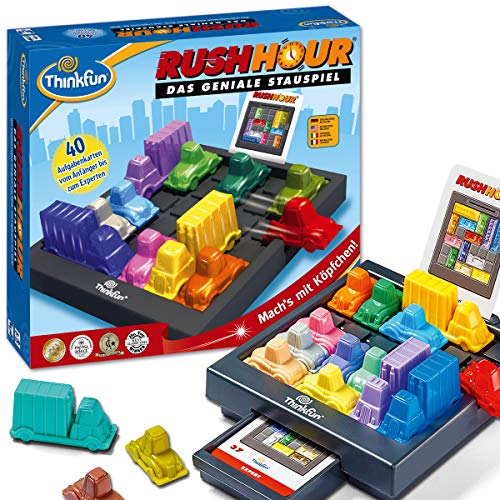 ThinkFun - 76301 - Rush Hour das bekannte Logikspiel von Thinkfun für Jungen und Mädchen ab 8 Jahren von ThinkFun