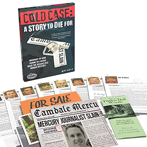 ThinkFun Cold Case Files – A Story to Die for – Mord Mystery Spiel für Erwachsene und Kinder ab 14 Jahren von ThinkFun