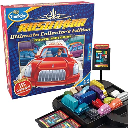ThinkFun Rush Hour Ultimate Collectors Edition - Das beliebte Spiel Rush Hour von ThinkFun in der hochwertigen Sammlerausgabe - Entkomme dem Verkehrschaos mit Stil für alle ab 8 Jahren von ThinkFun
