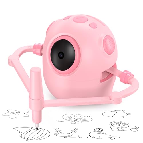 Thinkaroo Malroboter für Kinder, Zeichenroboter Kinder mit 150 Karten & 12 Stift, Mal-Roboter zur Frühkindliche Bildung, Sprachinteraktiver Lernspielzeug für Jungen Mächen von 4-8 Jahren von Thinkaroo