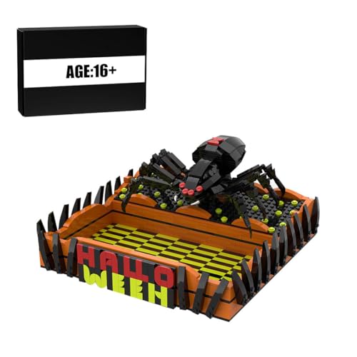 Halloween Spinnen Geschenkbox Bausteinset, Kreatives Modelleisenbahn Zubehör, Halloween Deko Zum Selberbauen & Sammeln für Erwachsene, 787 Teile von Thinkizen
