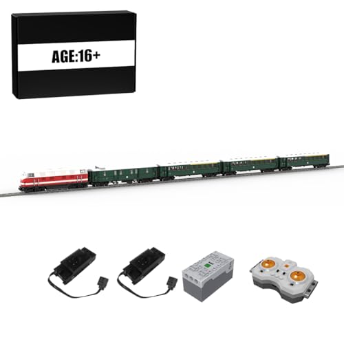 Thinkizen BR118 Komplettzug Bausteine Zug, Dynamisches Zugsets mit Diesellok, Passagier- & Gepäckwagen, Eisenbahn Baustein Zug, Elektrischer Zugsets für Erwachsene, 4696 Teile Thinkizen BR118 Komplettzug Bausteine Zug, Dynamisches Zugsets mit Diesellok, Passagier- & Gepäckwagen, Eisenbahn Baustein Zug, Elektrischer Zugsets für Erwachsene, 4696 Teile von Thinkizen