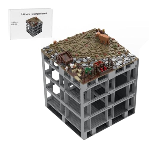 Thinkizen Burg Hohengeroldseck Klemmbaustein-Modell, Historisches Burgenmodell aus 62 Modulen, Landschaftserweiterung, Geschenk für Geschichtsinteressierte und Burgensammler, 1196 Teile Thinkizen Burg Hohengeroldseck Klemmbaustein-Modell, Historisches Burgenmodell aus 62 Modulen, Landschaftserweiterung, Geschenk für Geschichtsinteressierte und Burgensammler, 1196 Teile von Thinkizen