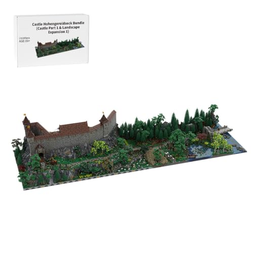 Thinkizen Burg Hohengeroldseck Klemmbaustein-Modell, Historisches Burgenmodell aus 62 Modulen, Landschaftserweiterung, Geschenk für Geschichtsinteressierte und Burgensammler, 132265 Teile Thinkizen Burg Hohengeroldseck Klemmbaustein-Modell, Historisches Burgenmodell aus 62 Modulen, Landschaftserweiterung, Geschenk für Geschichtsinteressierte und Burgensammler, 132265 Teile von Thinkizen