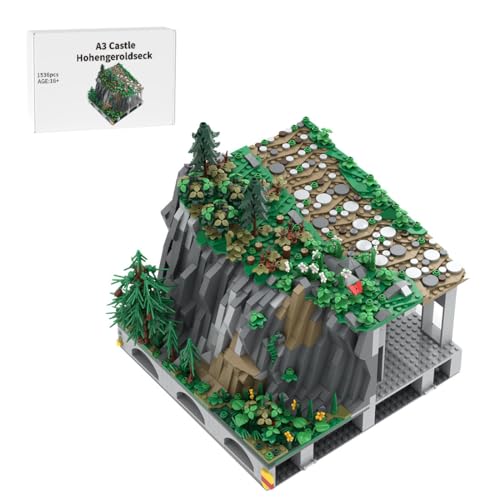 Thinkizen Burg Hohengeroldseck Klemmbaustein-Modell, Historisches Burgenmodell aus 62 Modulen, Landschaftserweiterung, Geschenk für Geschichtsinteressierte und Burgensammler, 1536 Teile Thinkizen Burg Hohengeroldseck Klemmbaustein-Modell, Historisches Burgenmodell aus 62 Modulen, Landschaftserweiterung, Geschenk für Geschichtsinteressierte und Burgensammler, 1536 Teile von Thinkizen