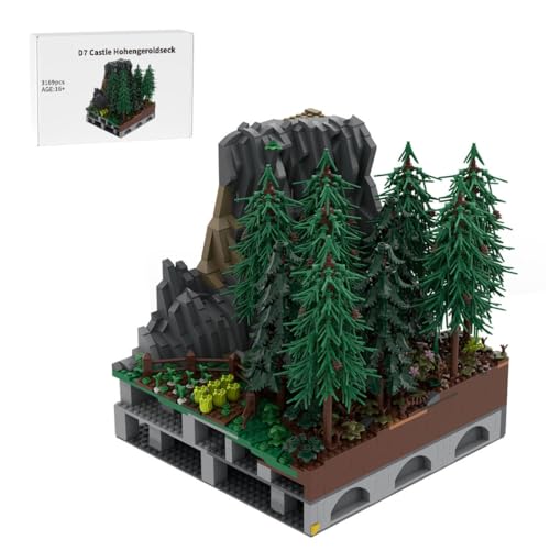 Thinkizen Burg Hohengeroldseck Klemmbaustein-Modell, Historisches Burgenmodell aus 62 Modulen, Landschaftserweiterung, Geschenk für Geschichtsinteressierte und Burgensammler, 3169 Teile Thinkizen Burg Hohengeroldseck Klemmbaustein-Modell, Historisches Burgenmodell aus 62 Modulen, Landschaftserweiterung, Geschenk für Geschichtsinteressierte und Burgensammler, 3169 Teile von Thinkizen