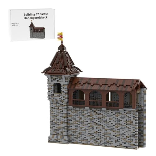 Thinkizen Burg Hohengeroldseck Klemmbaustein-Modell, Historisches Burgenmodell aus 62 Modulen, Landschaftserweiterung, Geschenk für Geschichtsinteressierte und Burgensammler, 4482 Teile von Thinkizen