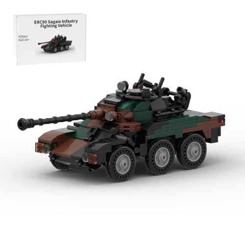 Thinkizen Militärischer Bausteine Bausatz, Französisches Infanterie-Kettenfahrzeug Modell, Militärfahrzeug, Armee gepanzerter Panzer Modell Spielzeug, Geschenk für Erwachsene, 433 Teile Thinkizen Militärischer Bausteine Bausatz, Französisches Infanterie-Kettenfahrzeug Modell, Militärfahrzeug, Armee gepanzerter Panzer Modell Spielzeug, Geschenk für Erwachsene, 433 Teile von Thinkizen