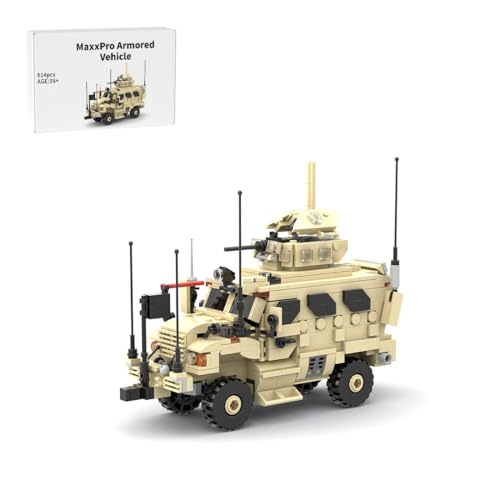 Thinkizen Militärischer Bausteine Bausatz, Gepanzertes Militärfahrzeug mit abnehmbarem Turm & Lenksystem, Militärfahrzeug, Armee gepanzerter Panzer Modell Spielzeug für Erwachsene, 814 Teile Thinkizen Militärischer Bausteine Bausatz, Gepanzertes Militärfahrzeug mit abnehmbarem Turm & Lenksystem, Militärfahrzeug, Armee gepanzerter Panzer Modell Spielzeug für Erwachsene, 814 Teile von Thinkizen