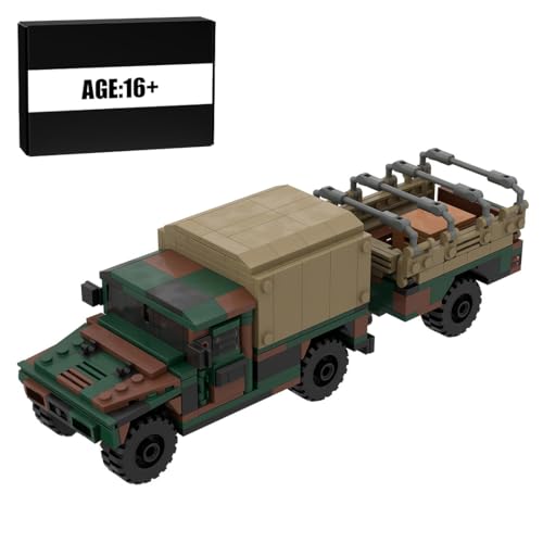 Thinkizen Militärischer Bausteine Bausatz, Tarnfarben Gepanzertes Militärfahrzeug mit 4 Minifiguren & Panzerung, Militärfahrzeug, Armee Gepanzerter Panzer Modell Spielzeug für Erwachsene, 459 Teile Thinkizen Militärischer Bausteine Bausatz, Tarnfarben Gepanzertes Militärfahrzeug mit 4 Minifiguren & Panzerung, Militärfahrzeug, Armee Gepanzerter Panzer Modell Spielzeug für Erwachsene, 459 Teile von Thinkizen