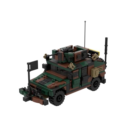 Thinkizen Militärischer Bausteine Bausatz, Tarnfarben Gepanzertes Militärfahrzeug mit 4 Minifiguren & Panzerung, Militärfahrzeug, Armee Gepanzerter Panzer Modell Spielzeug für Erwachsene, 468 Teile Thinkizen Militärischer Bausteine Bausatz, Tarnfarben Gepanzertes Militärfahrzeug mit 4 Minifiguren & Panzerung, Militärfahrzeug, Armee Gepanzerter Panzer Modell Spielzeug für Erwachsene, 468 Teile von Thinkizen