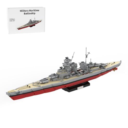 Thinkizen Military Series WWI Battleship Klemmbausteine Technik, SMS Friedrich der Große Schlachtschiff Bausatz, Groß MOC Spielzeug Schiff Geschenkbauset für Erwachsene, 3339 Teile Thinkizen Military Series WWI Battleship Klemmbausteine Technik, SMS Friedrich der Große Schlachtschiff Bausatz, Groß MOC Spielzeug Schiff Geschenkbauset für Erwachsene, 3339 Teile von Thinkizen