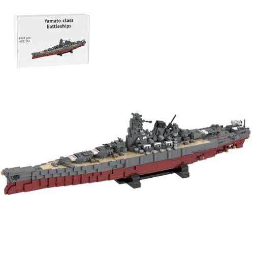 Thinkizen Military Series WWII Battleship Klemmbausteine Technik, Yamato Schlachtschiff Bausatz, Groß MOC Spielzeug Schiff Geschenkbauset für Erwachsene, 1623 Teile Thinkizen Military Series WWII Battleship Klemmbausteine Technik, Yamato Schlachtschiff Bausatz, Groß MOC Spielzeug Schiff Geschenkbauset für Erwachsene, 1623 Teile von Thinkizen